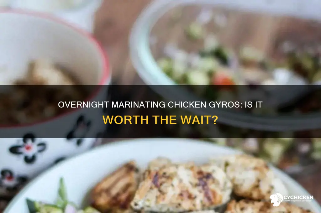 should i marinate my chicken gyros overnight