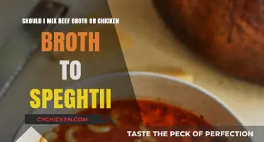 Broth Dilemma: Beef or Chicken for Perfect Spaghetti?