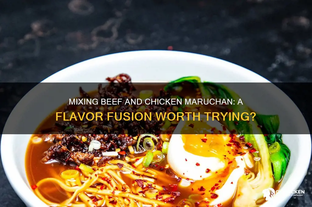 should i mix beef maruchan with chicken maruchan