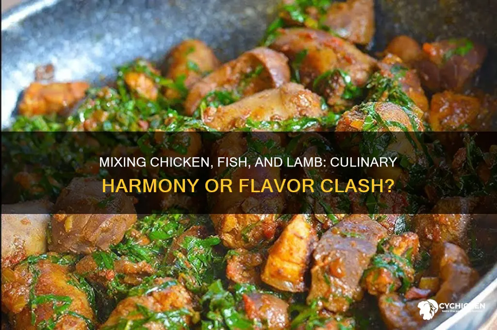should i mix chicken and fish or lamb