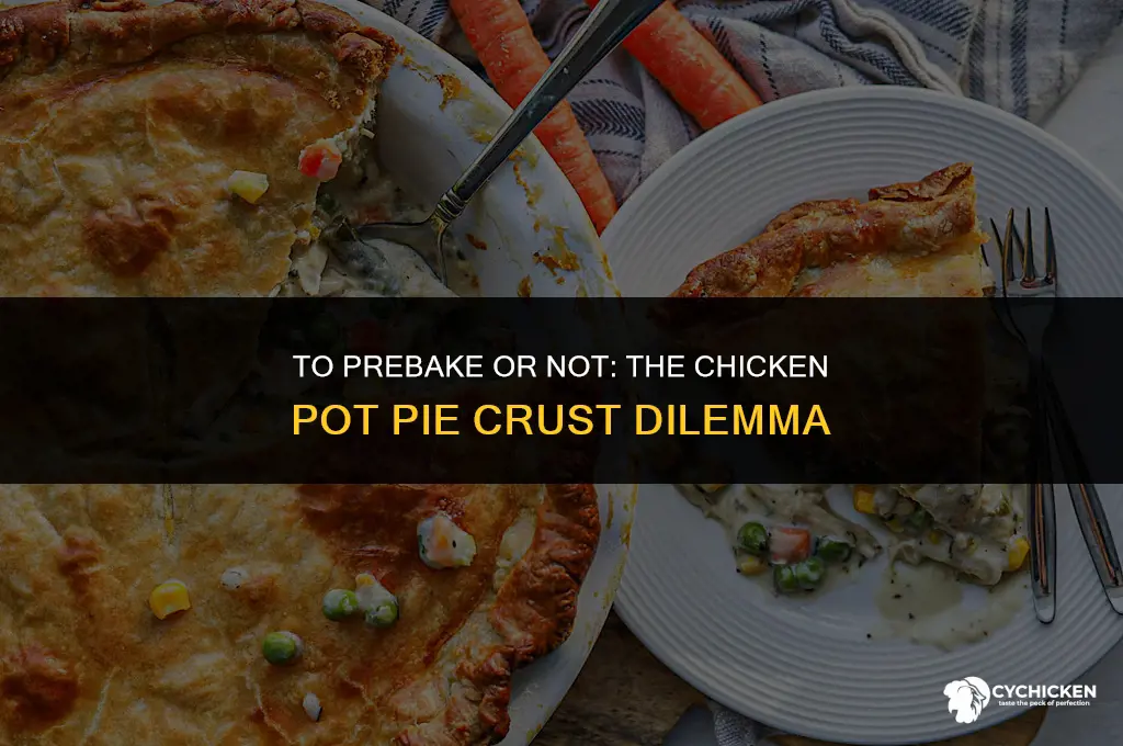 should i prebake a pie crust for chicken pot pie