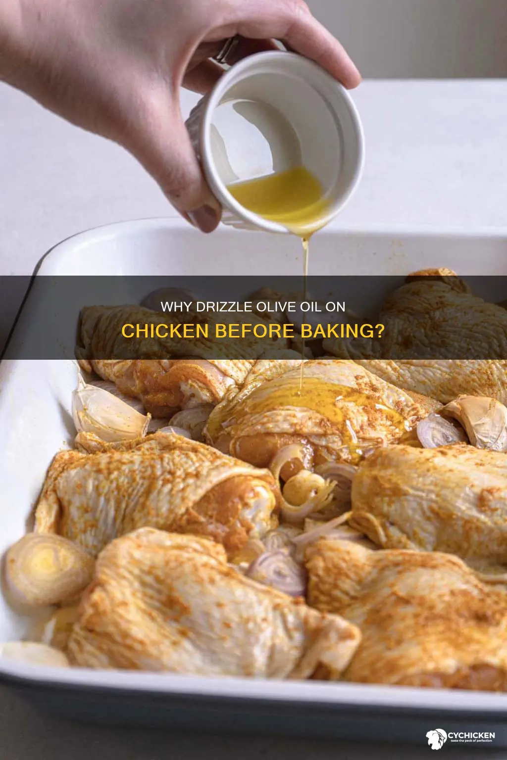 should i put olive oil on chicken before baking