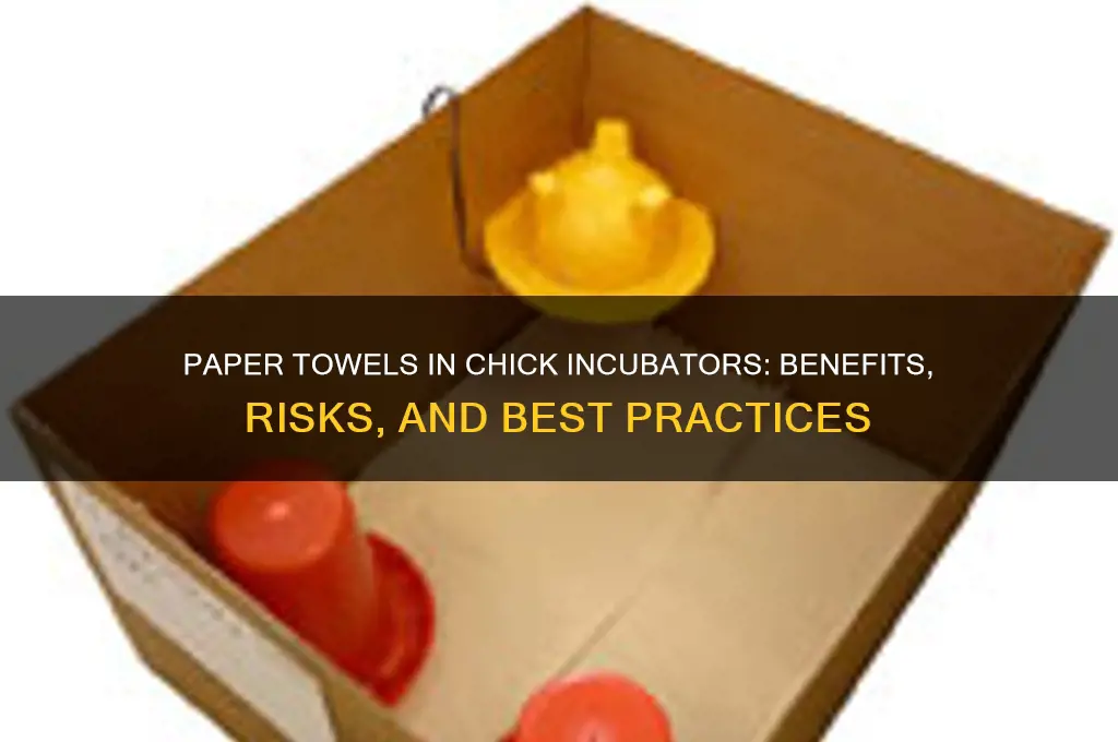 should i put paper towel inside chick incurbator