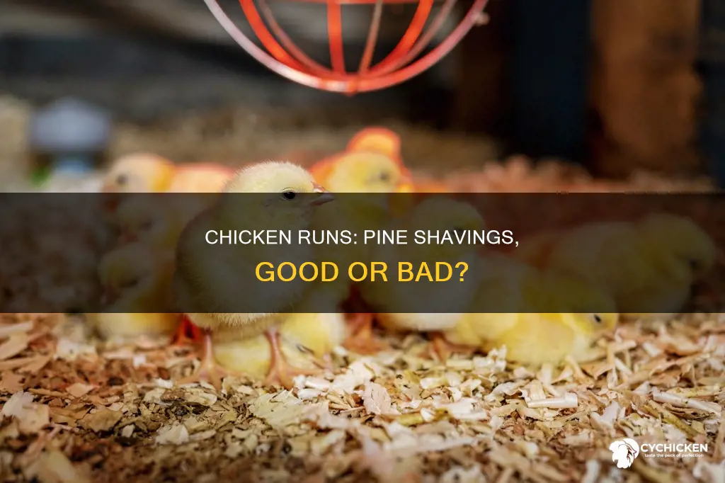 should i put pine shavings in my chicken run
