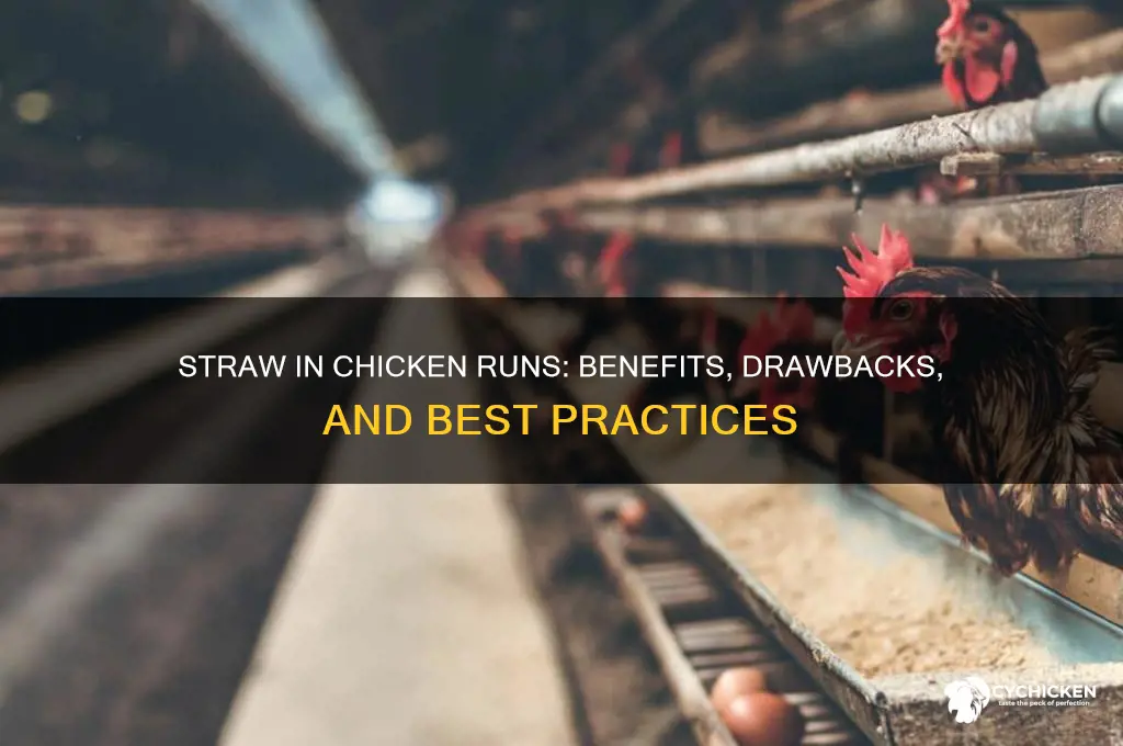 should i put straw in my chicken run