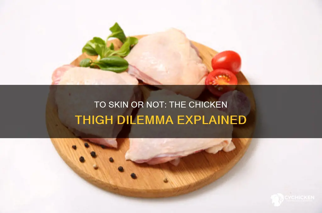 should i remove skin from chicken thighs
