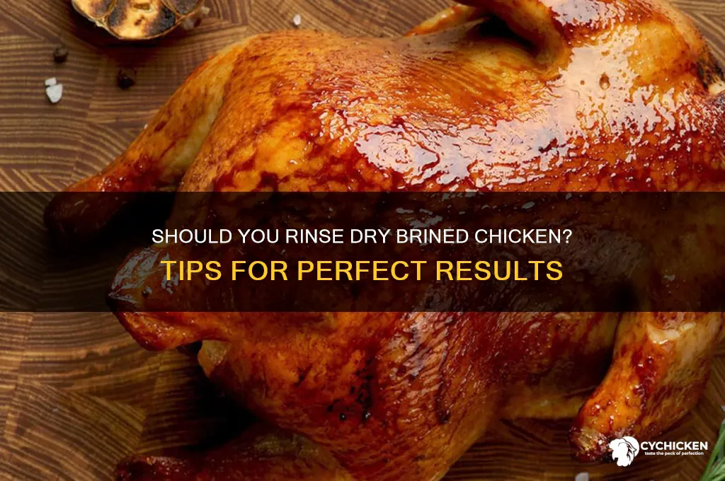 should i rinse a dry brine chicken