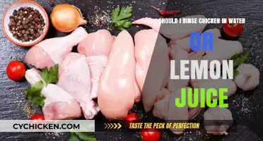 Washing Chicken: Water or Lemon Juice?