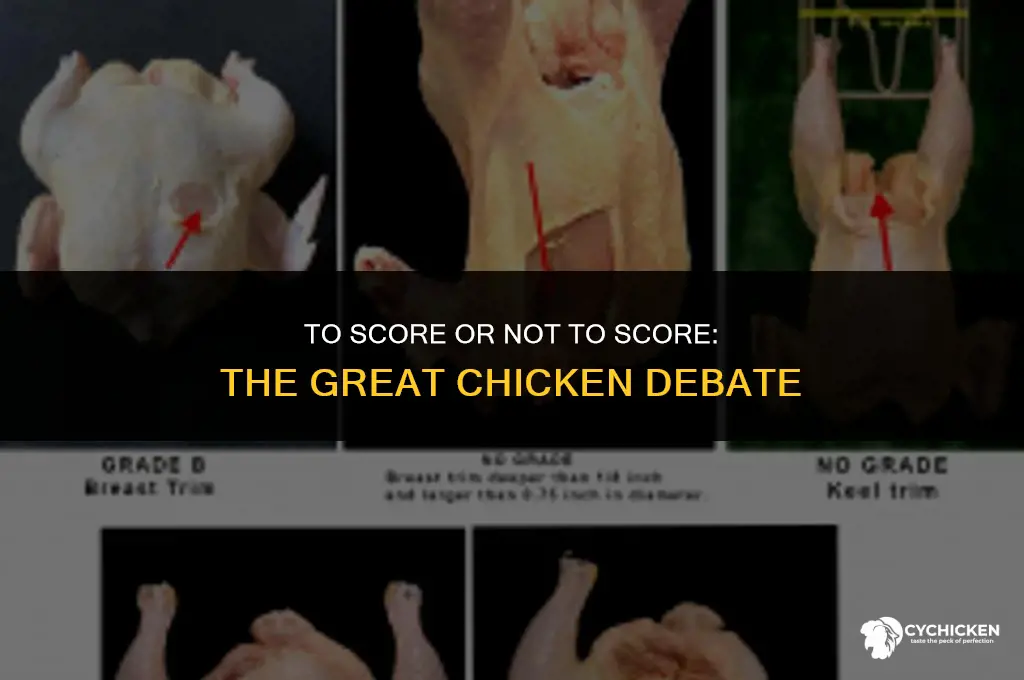 should i score a whole chicken