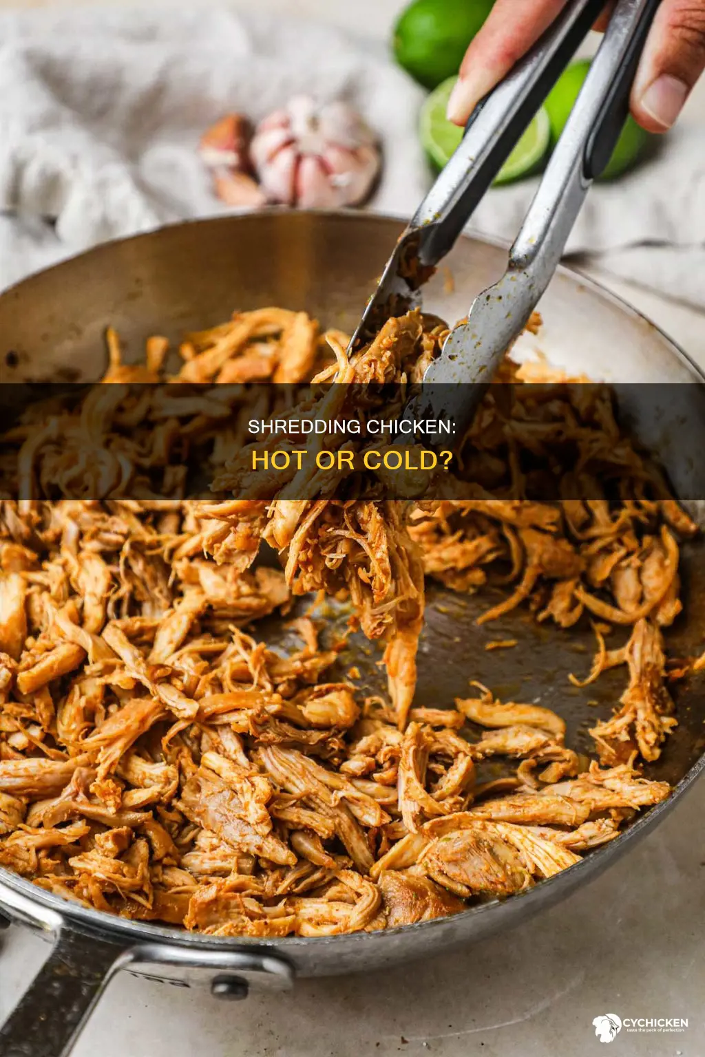 should i shred chicken when it