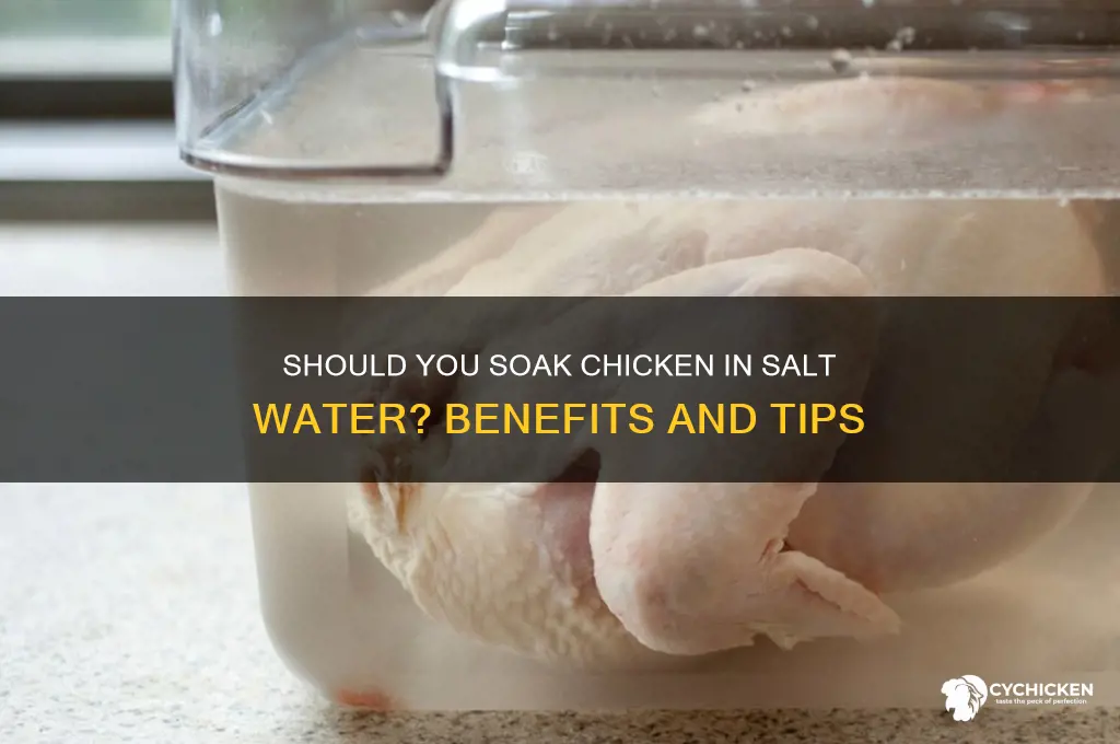 should i soak chicken in salt water
