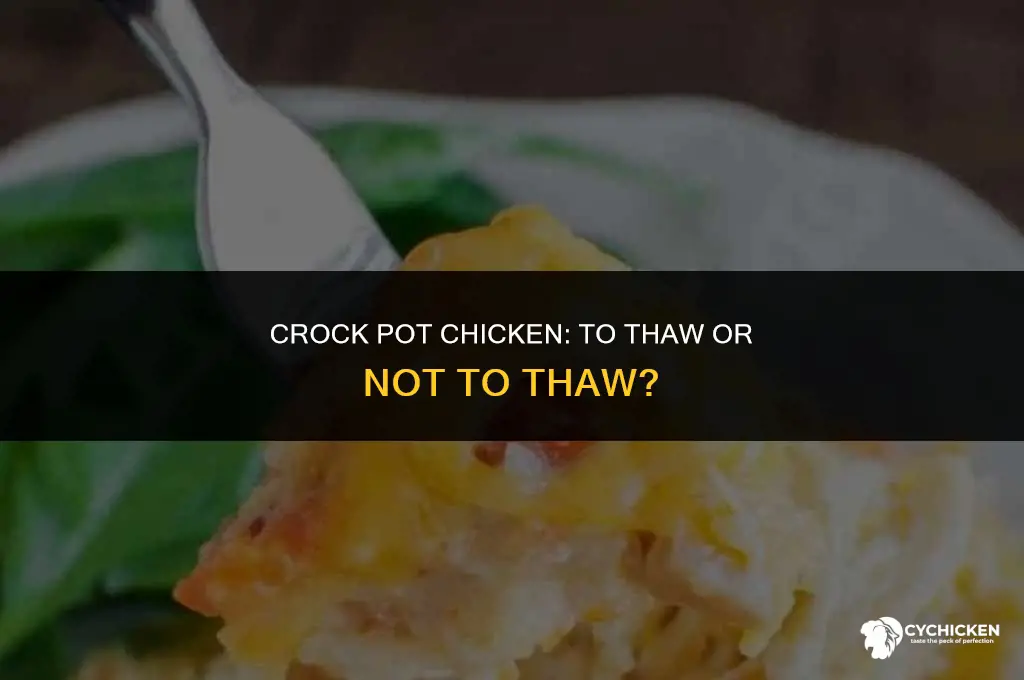 should i thaw chicken before putting in crock pot