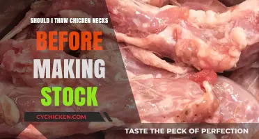 Thawing Chicken Necks for Stock: Essential Prep or Optional Step?