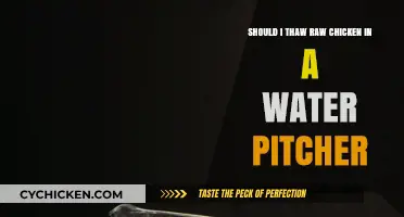 Thawing Chicken Safely: Water Pitcher Pros and Cons