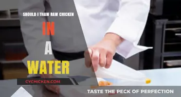Should You Thaw Raw Chicken in Water? Pros, Cons, and Safety Tips