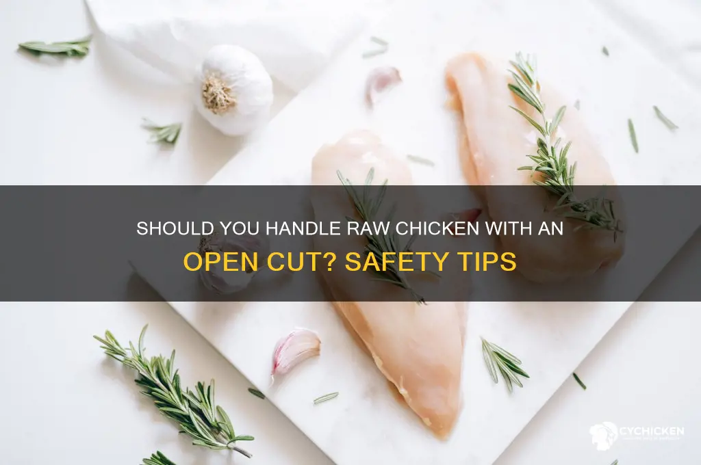 should i touch chicken woth ope cut