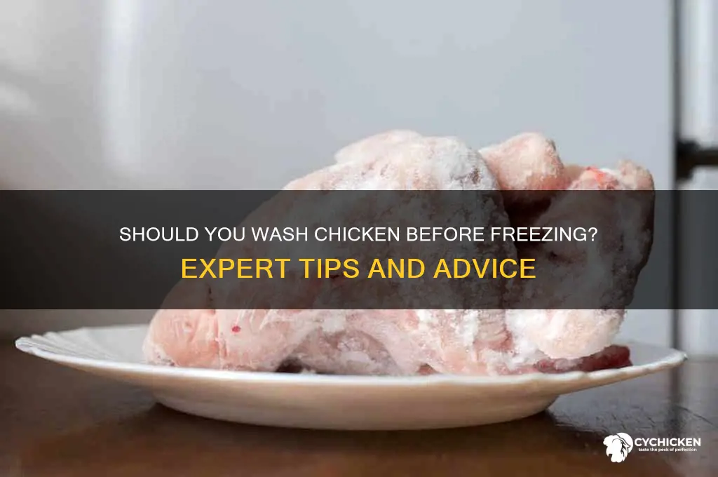 should i wash chicken before freezing it