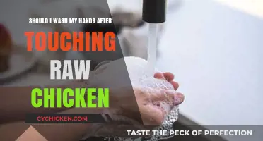 Keep Safe: Wash Hands After Touching Raw Chicken