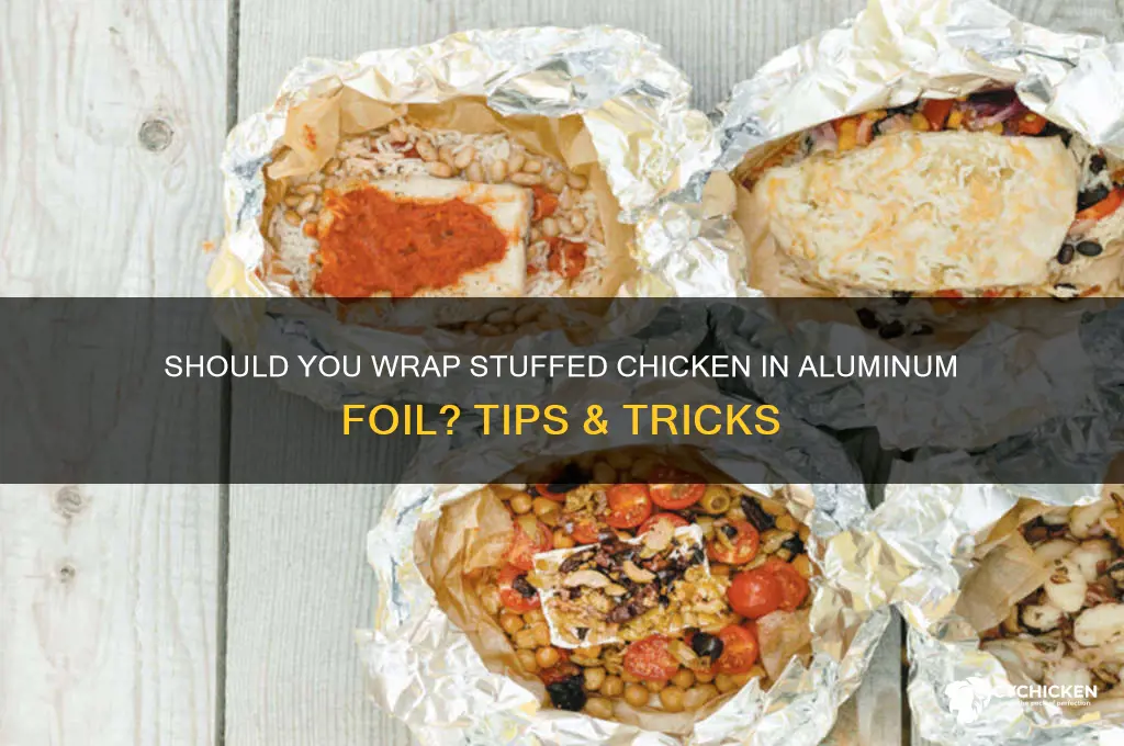should i wrap stuffed chicken in aluminum foil
