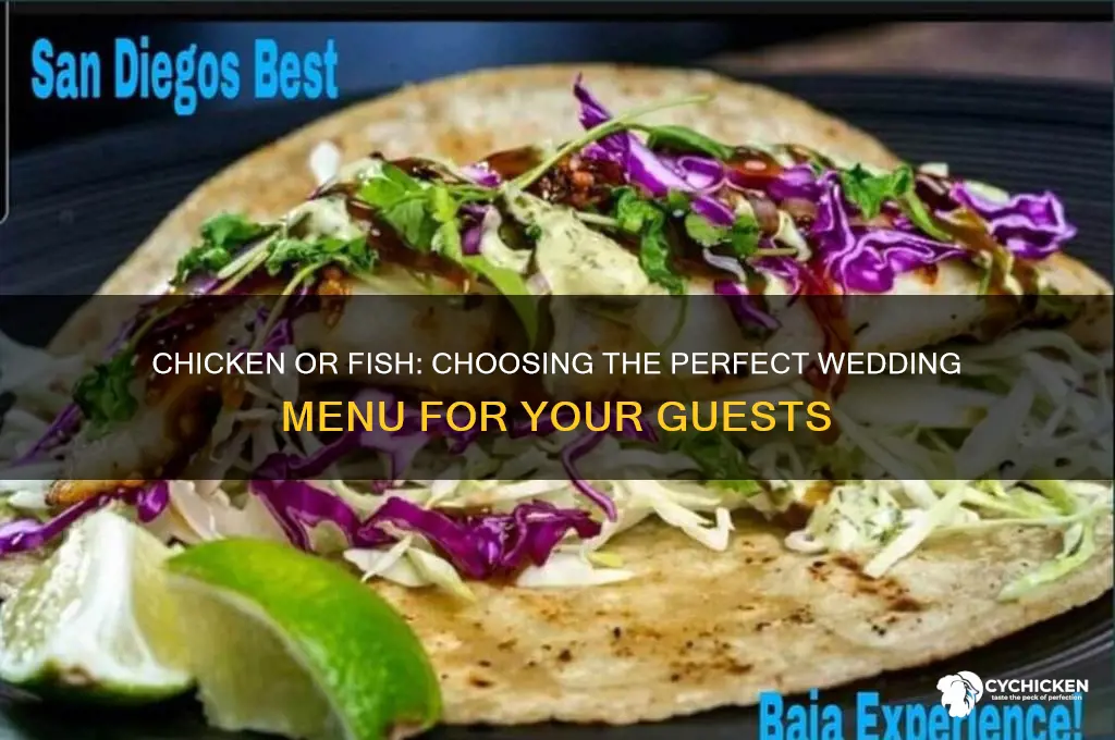 should ido chicken or fish at wedding