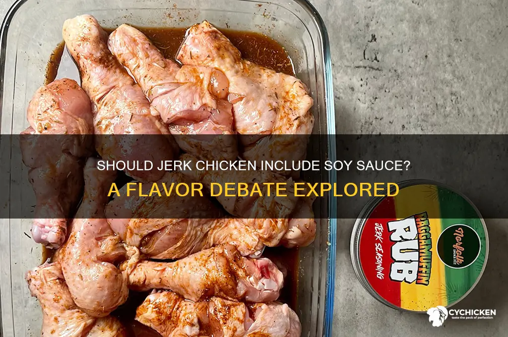 should jerk chicken have soy sauce in it