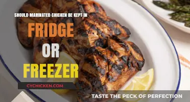 Marinated Chicken: Fridge or Freezer Storage?