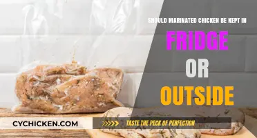 Marinated Chicken: Fridge or Counter?