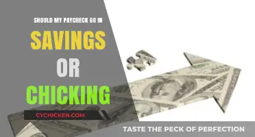 Savings or Checking: Where Should Your Paycheck Go First?