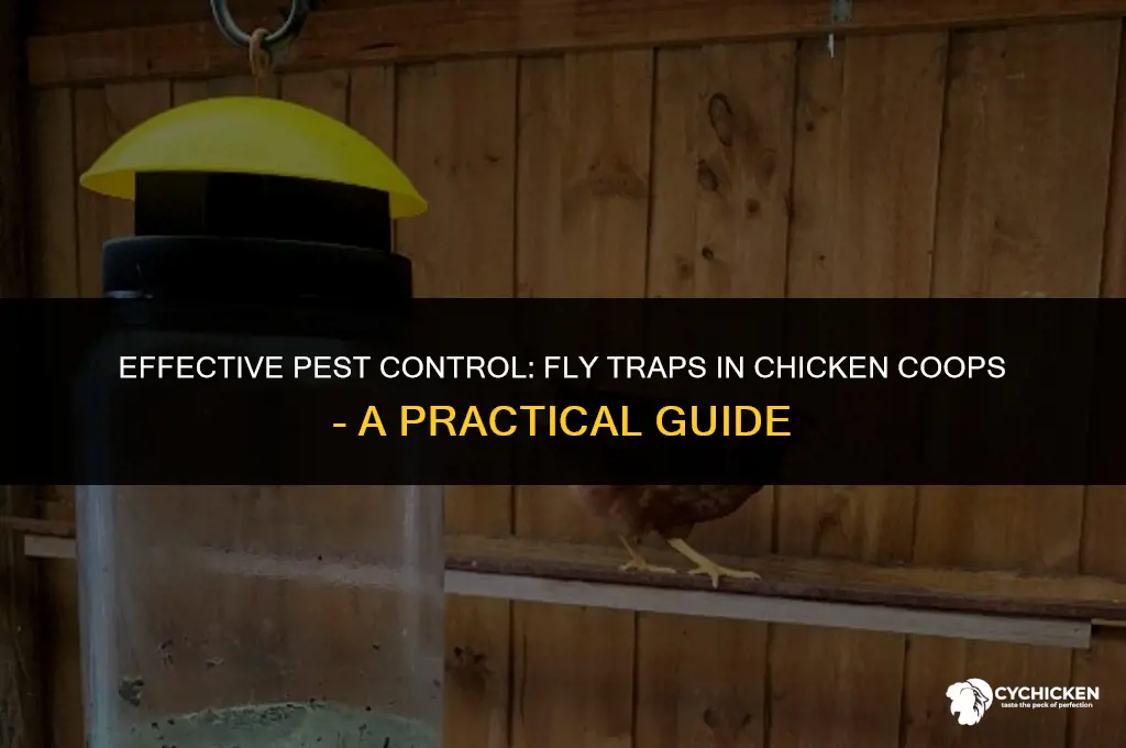 should put a fly trap inside chicken coop