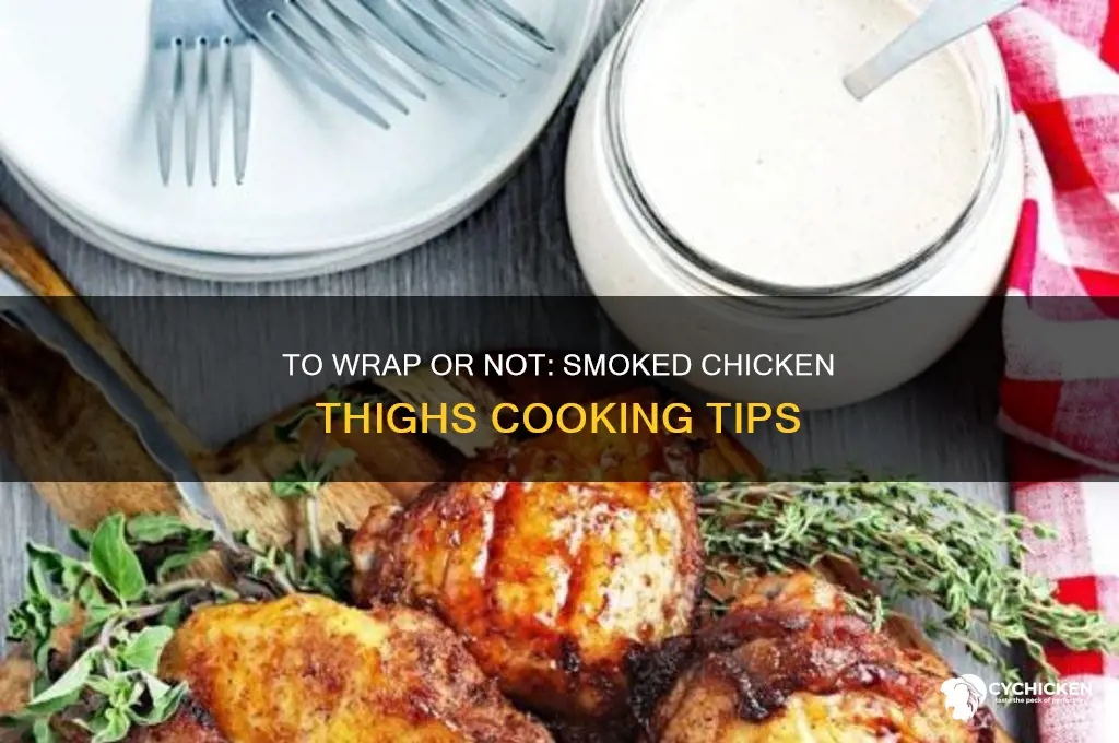 should smoked chicken thighs be wrapped