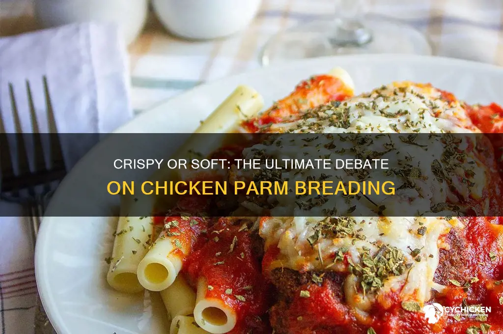 should the breading on chicken parm be crispy