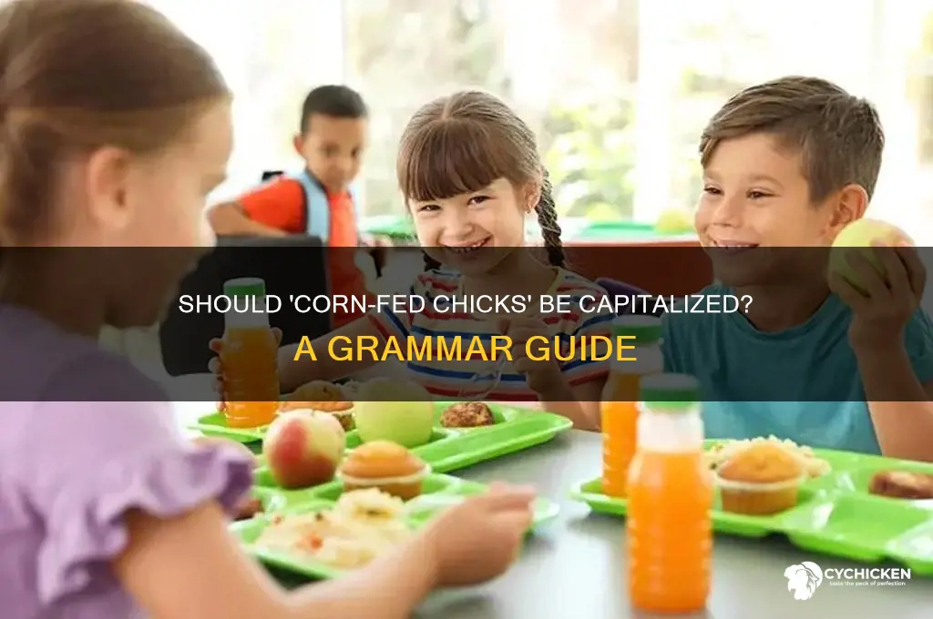 should the name corn-fed chicks be capitalized
