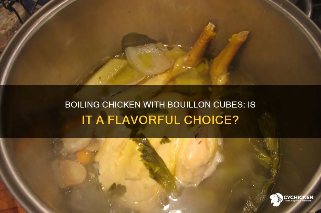 should u boil chicken with boleon cubed