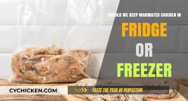 Marinated Chicken: Fridge or Freezer Storage?