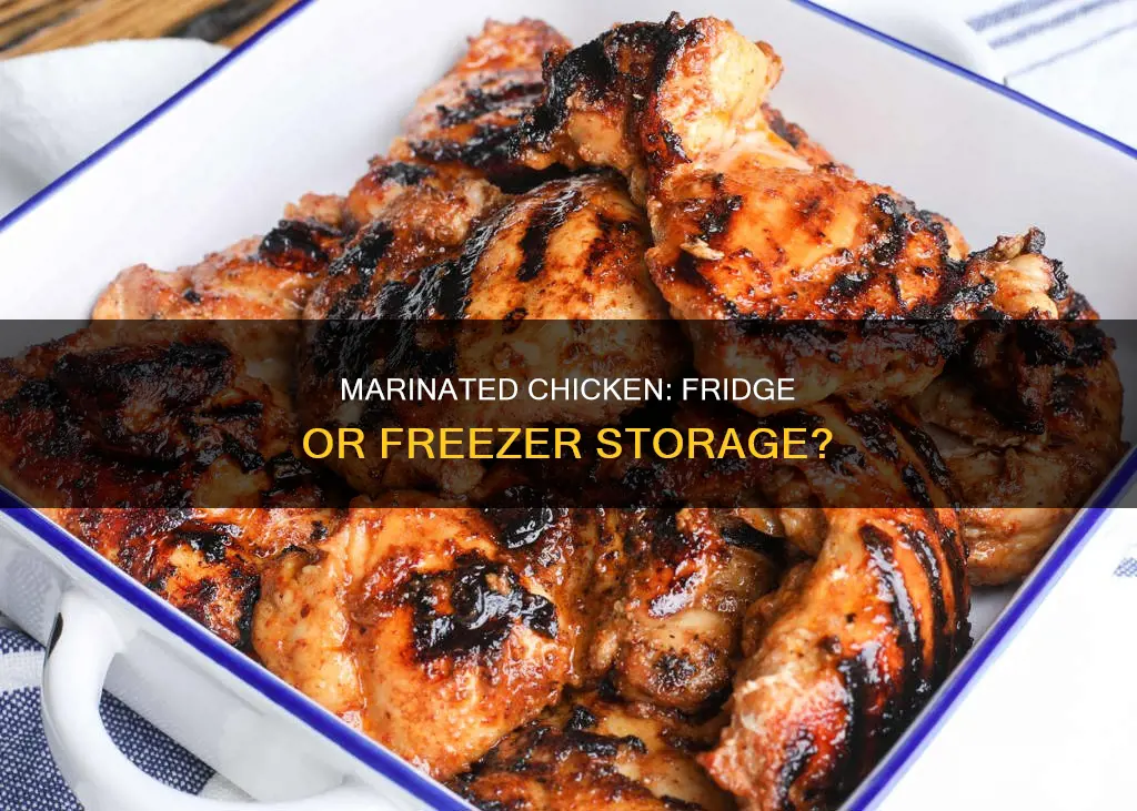 should we keep marinated chicken in fridge or freezer