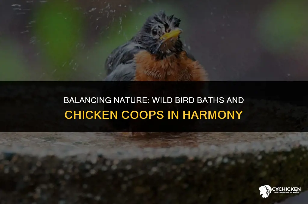 should wild bird bath be near chicken coop
