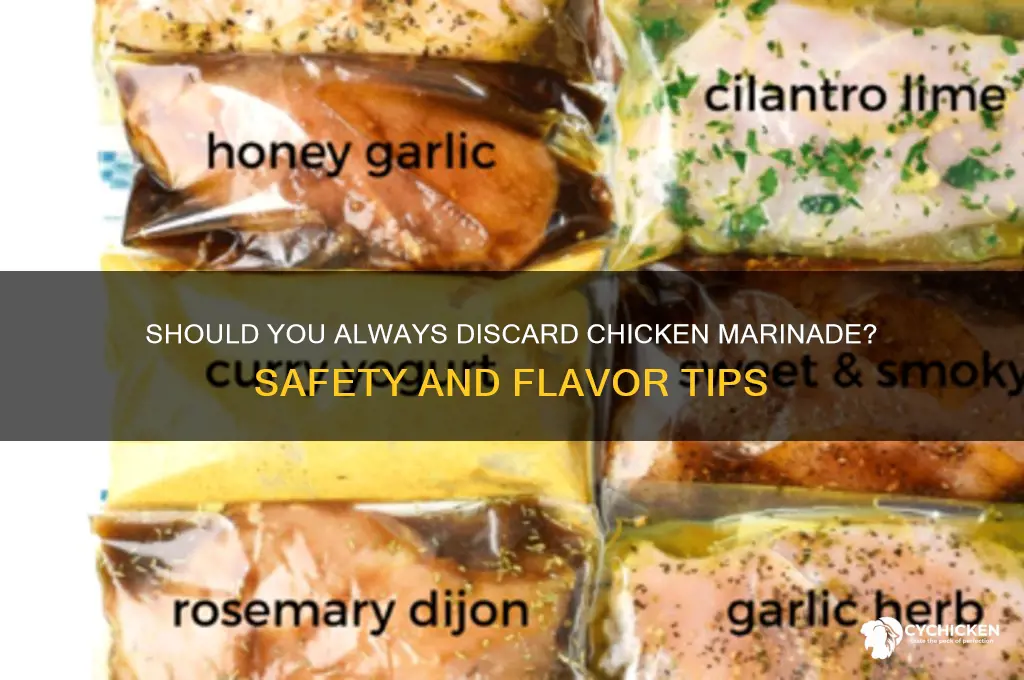 should you always discard the marinade from chicken