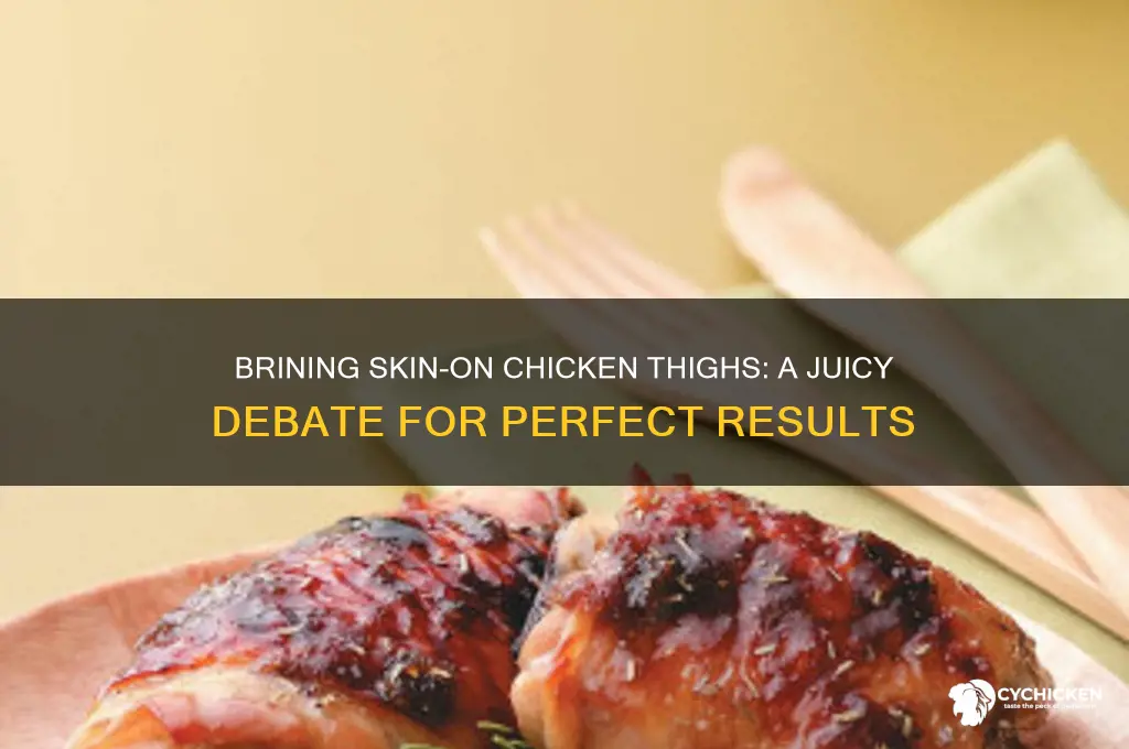should you brine skin on chicken thighs
