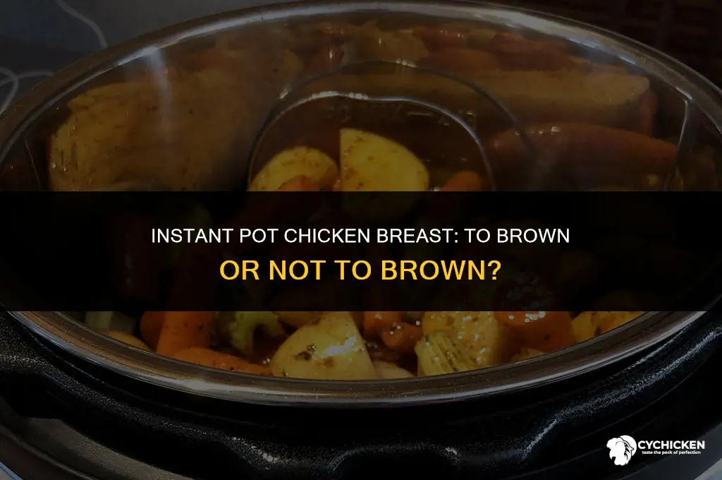 should you brown chicken breast before in instant pot