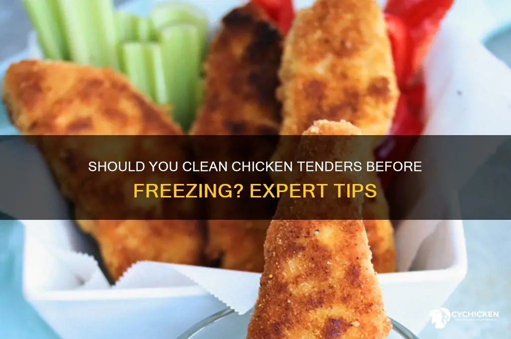 should you clean chicken tenders before freezing