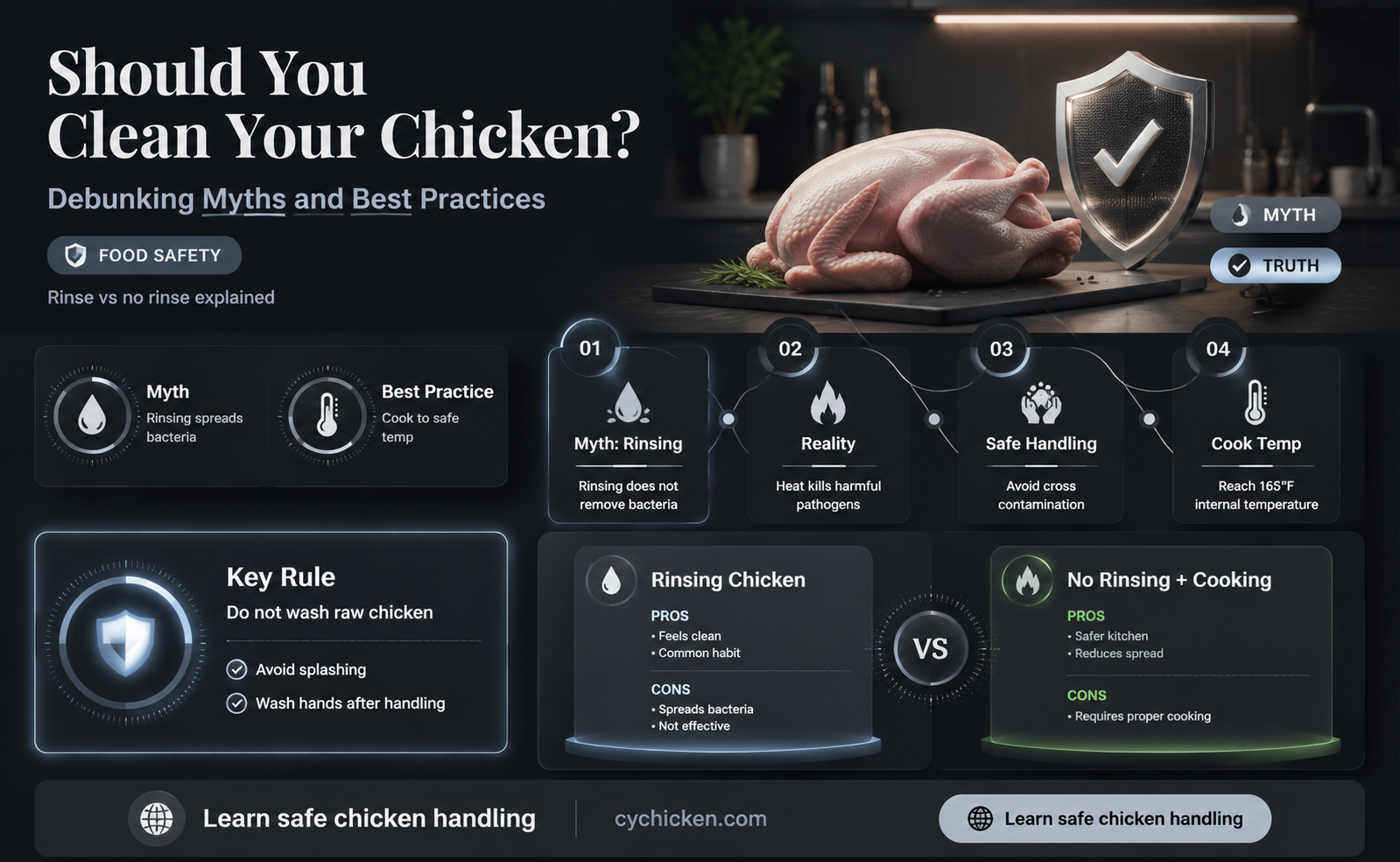 are you supposed to clean your chicken