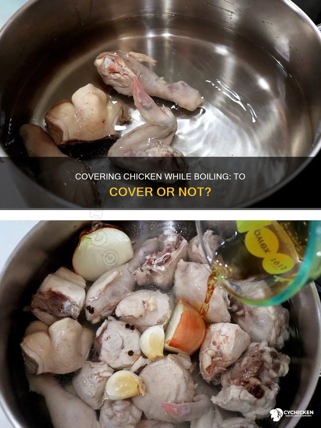 should you cover a chicken when you boil it