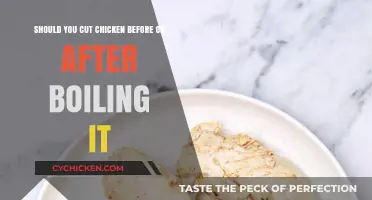 Boiling Chicken: Cut Before or After?