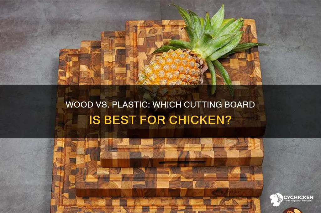 should you cut chicken on wood or plastic