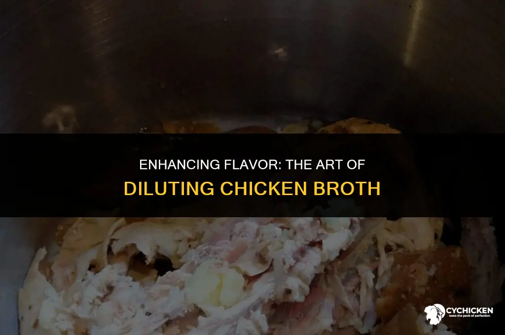 should you dilute chicken broth
