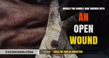 Avoid Handling Raw Chicken With Open Wounds