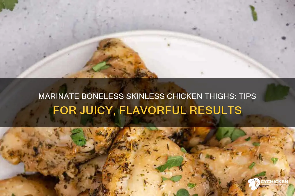 should you marinate boneless skinless chicken thighs