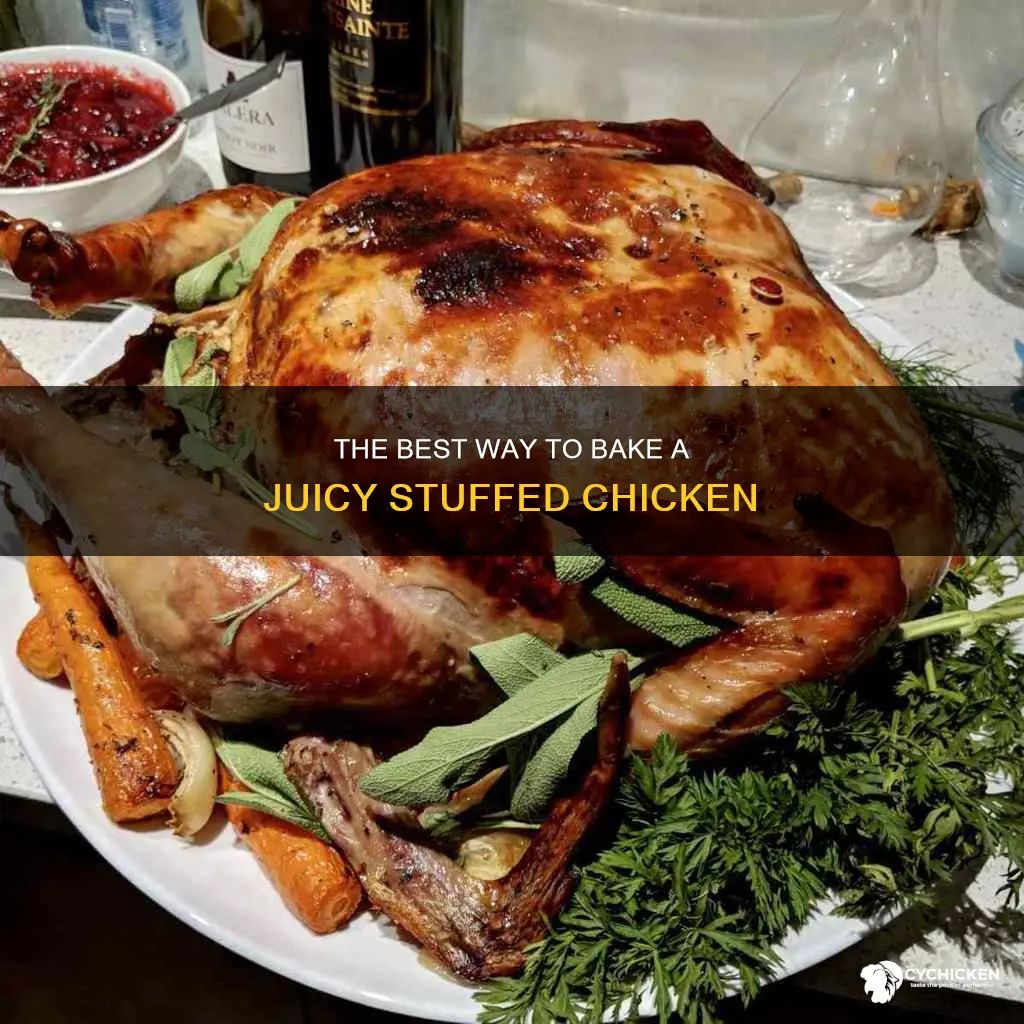 should you put anything on a stuffed chicken before baking