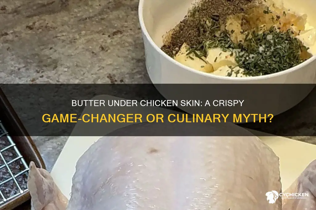 should you put butter under chicken skin