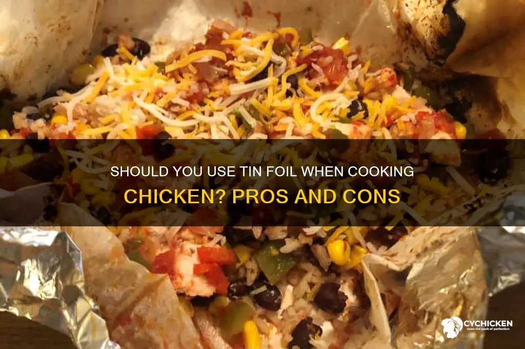 should you put tin foil over chicken